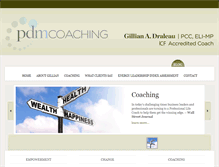 Tablet Screenshot of pdmcoaching.com